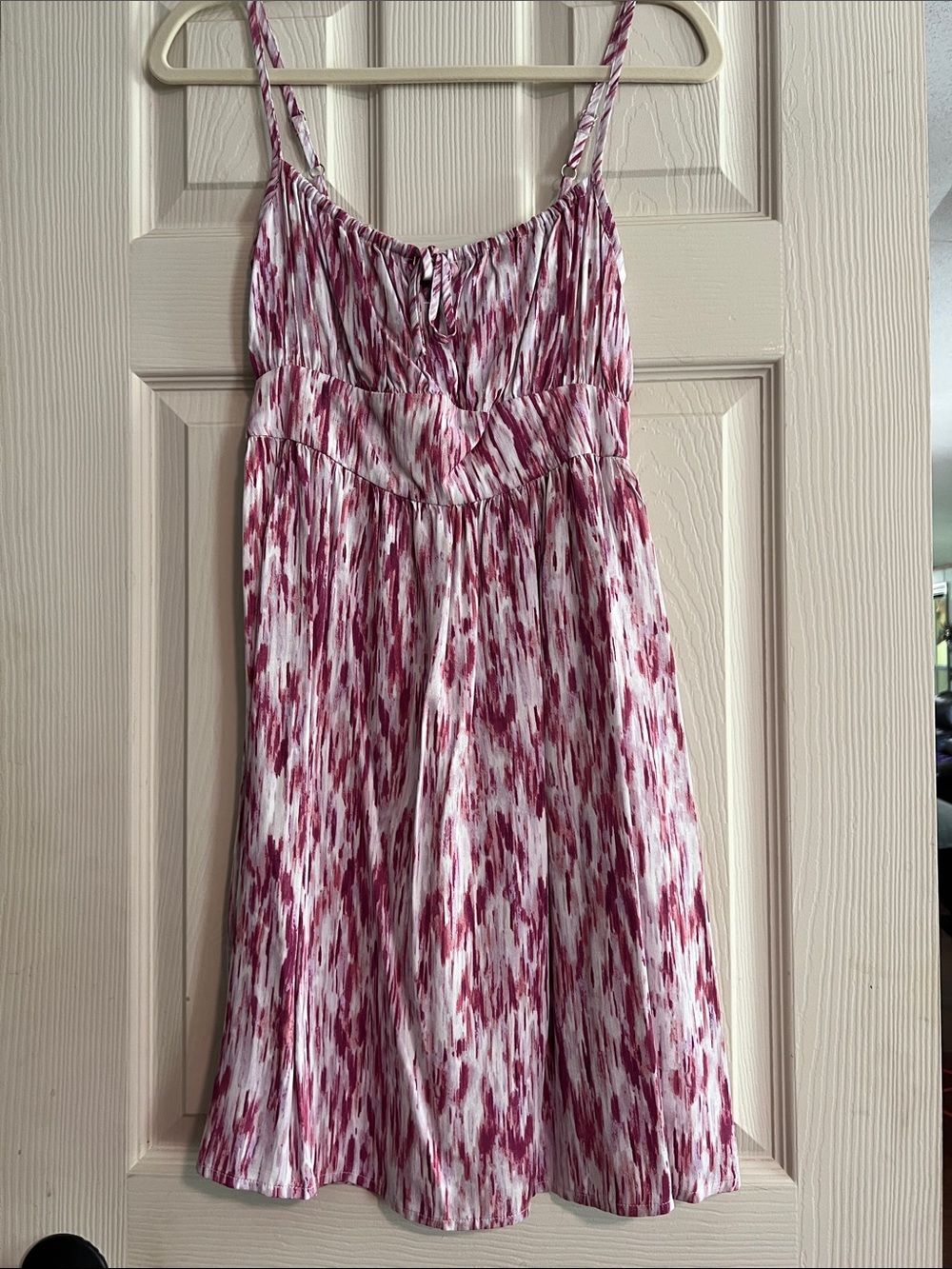Banana Republic Pink and White Mini Dress